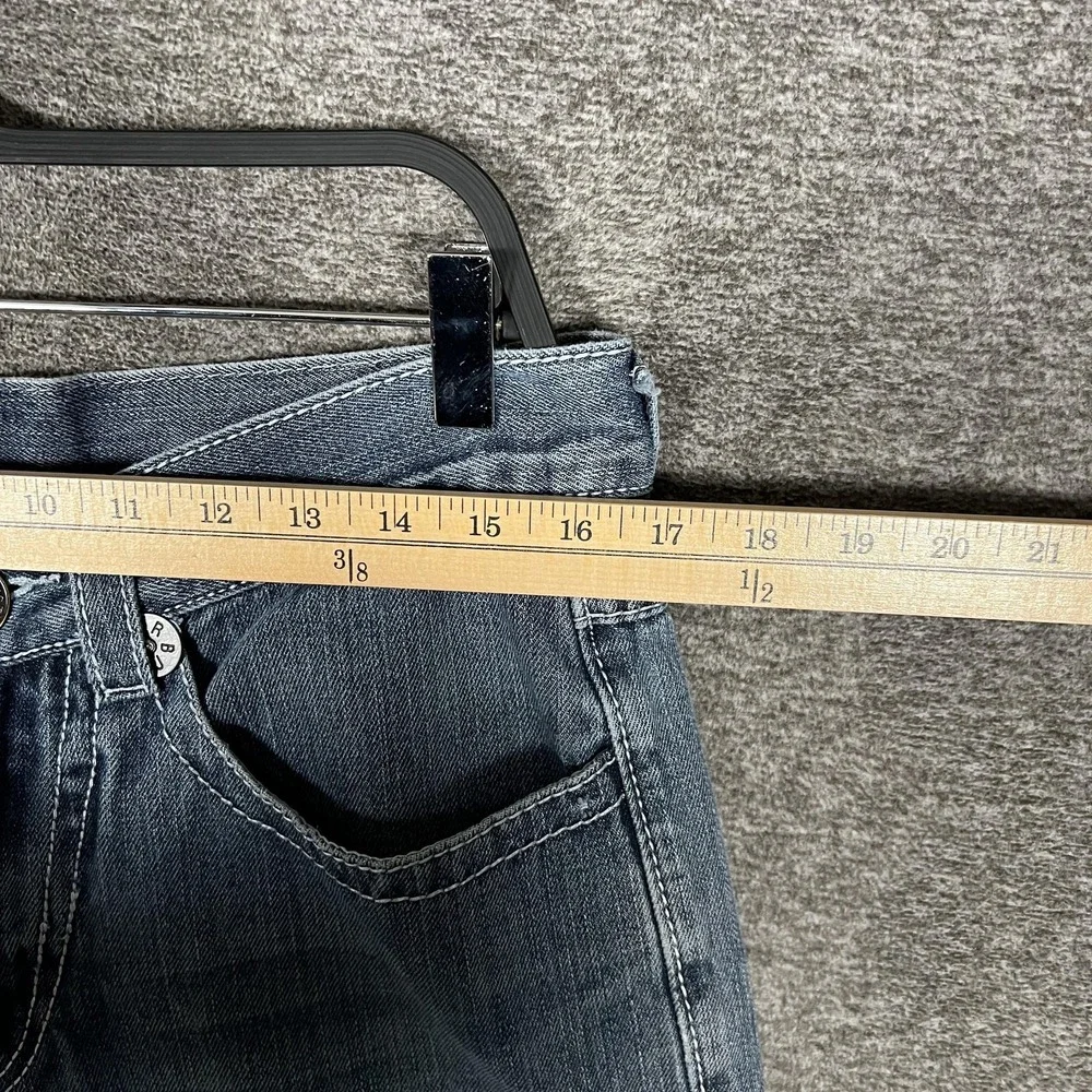 True Religion Rainbow Billy Jeans Mens 32x26 Blue Straight‎ Stitch USA Denim